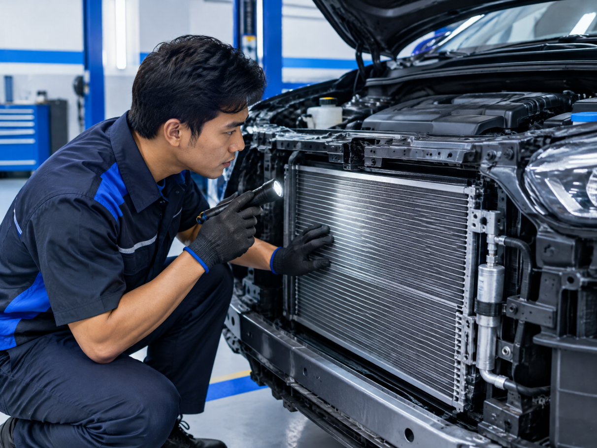Pengecekan Kondensor AC Detail